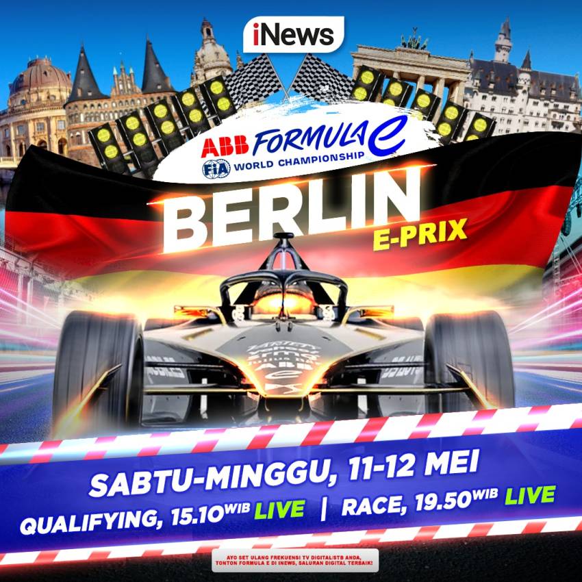 Juara Bertahan Formula E Mitch Evans Siap Hadapi Sirkuit Tempelhof Berlin, Saksikan 11-12 Mei 2024 di iNews