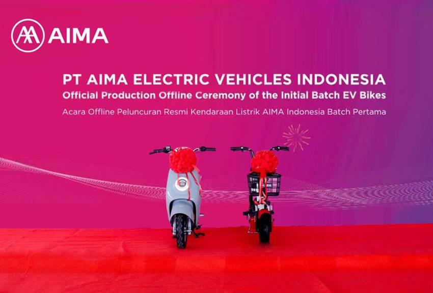 Kendaraan Listrik AIMA Memulai Debutnya di Pameran Indonesia
