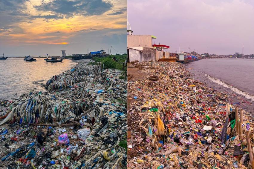 Potret Pantai Teluk Labuan Pandeglang Penuh Sampah, Kembali Kotor usai Dibersihkan Pandawara Group