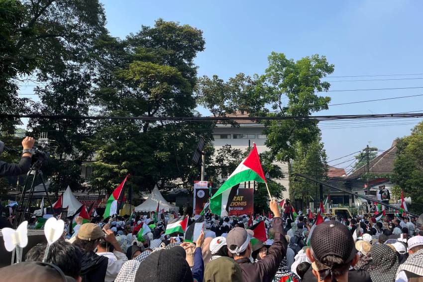 Aksi Bela Palestina, Ridwan Kamil Ungkap Masjid Syekh Ajlin di Gaza Masih Berdiri Kokoh: Simbol Perlawanan!