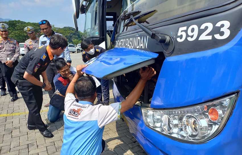 Antisipasi Kecelakaan saat Libur Panjang, Polda Jabar Gelar Ramp Check di Tempat Wisata