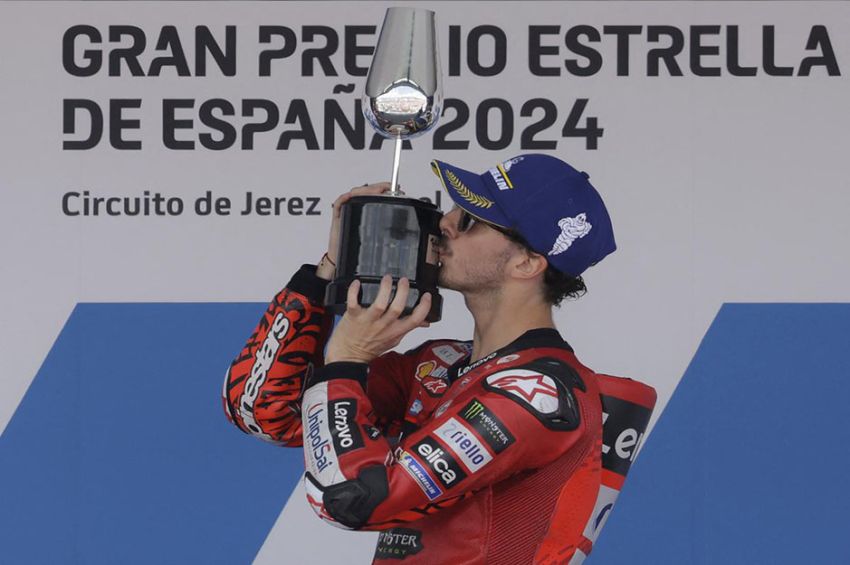 Francesco Bagnaia Beberkan 3 Faktor Menangi Duel Lawan Marquez di MotoGP Spanyol 2024