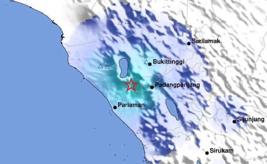 Gempa M4,0 Guncang Padang Panjang, BMKG: Akibat Aktivitas Sesar Sianok