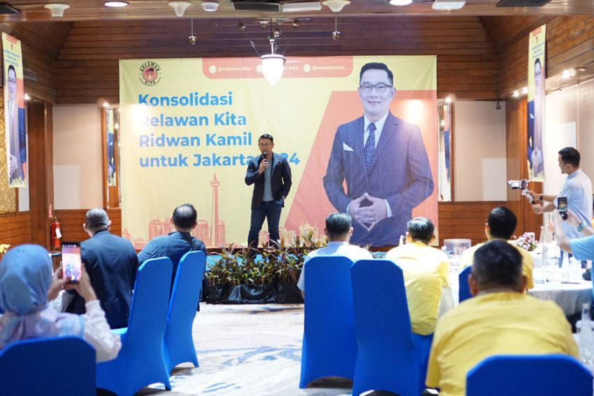 Konsolidasi Relawan Kita Siap Perjuangkan Ridwan Kamil di Pilgub Jakarta 2024