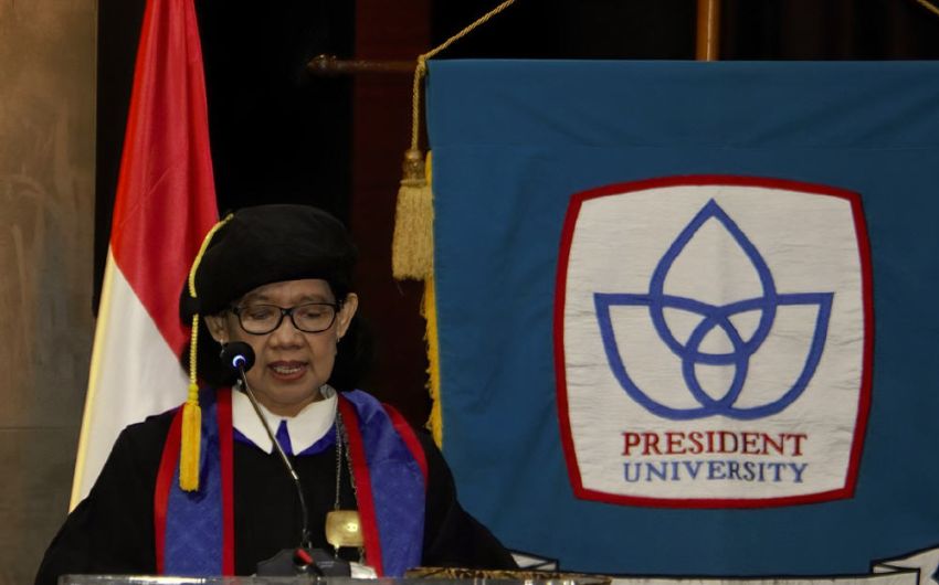 President University Kukuhkan 1 Guru Besar Baru, Kini Miliki 9 Profesor