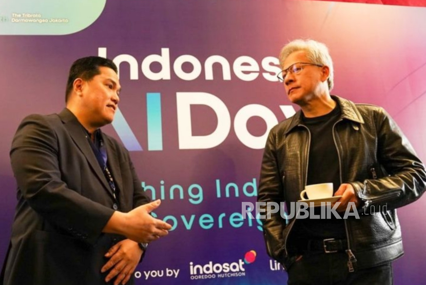 Diskusi dengan CEO Nvidia, Erick Thohir Bahas Upaya dan Target Implementasi AI