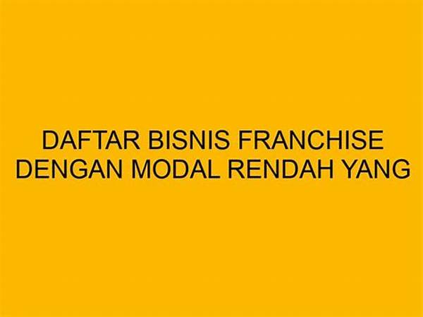 Mengoptimalkan Operasional Franchise Dengan Biaya Rendah