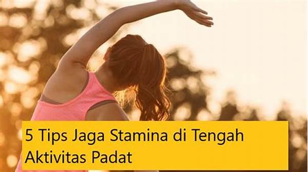 **rahasia Stamina Optimal Untuk Aktivitas Padat**